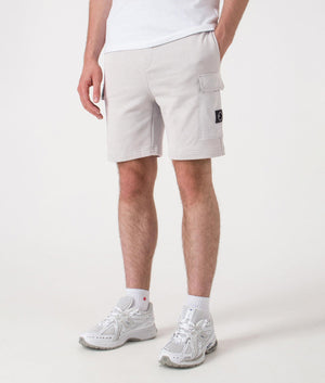 Aksu Jersey Cargo Shorts. Shot by EQVVS. Front angled shot