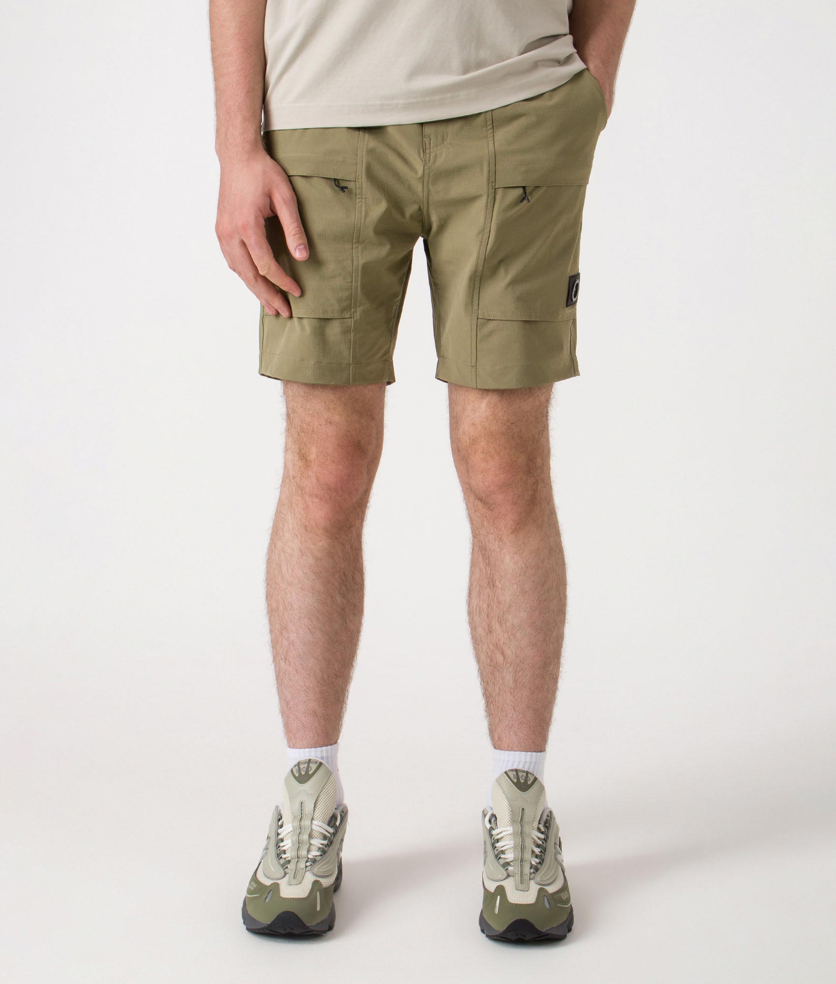 Garda Ripstop Shorts. Shot by EQVVS. Front shot.