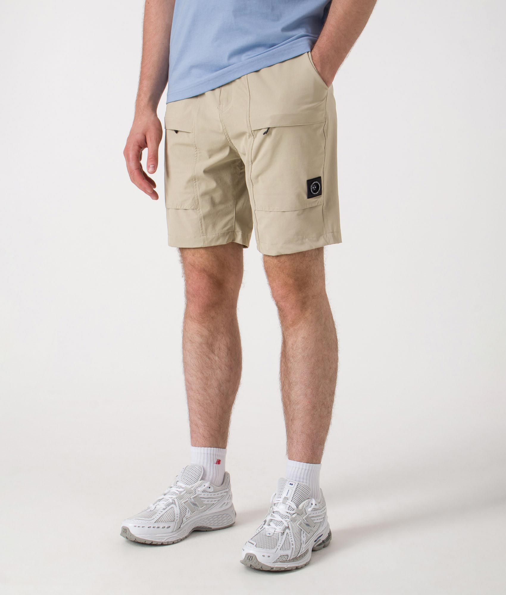 Garda Ripstop Shorts. Shot by EQVVS. Front angled shot.