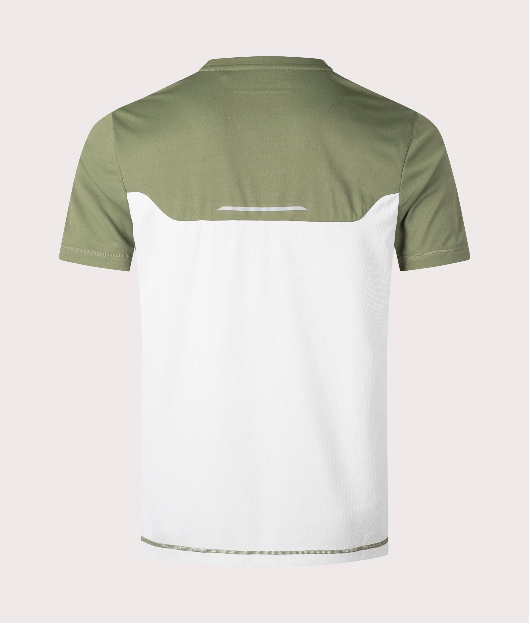 Marshall Artist Nevis T-Shirt in Khaki Green at EQVVS. Back Shot.