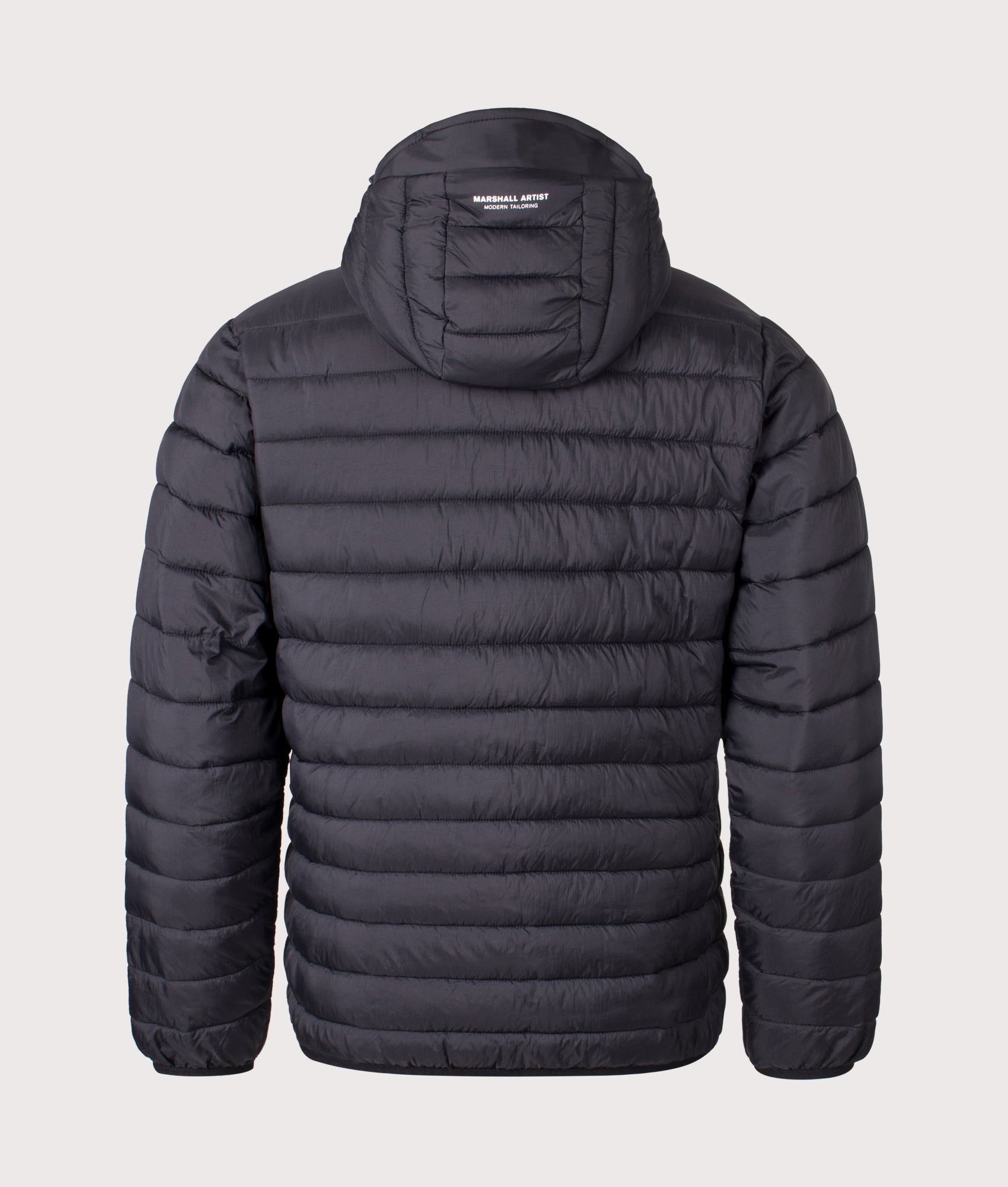 Ashdale Bubble Jacket in Black | Nylon Shell | Marshall Artist | EQVVS | Back shot 
