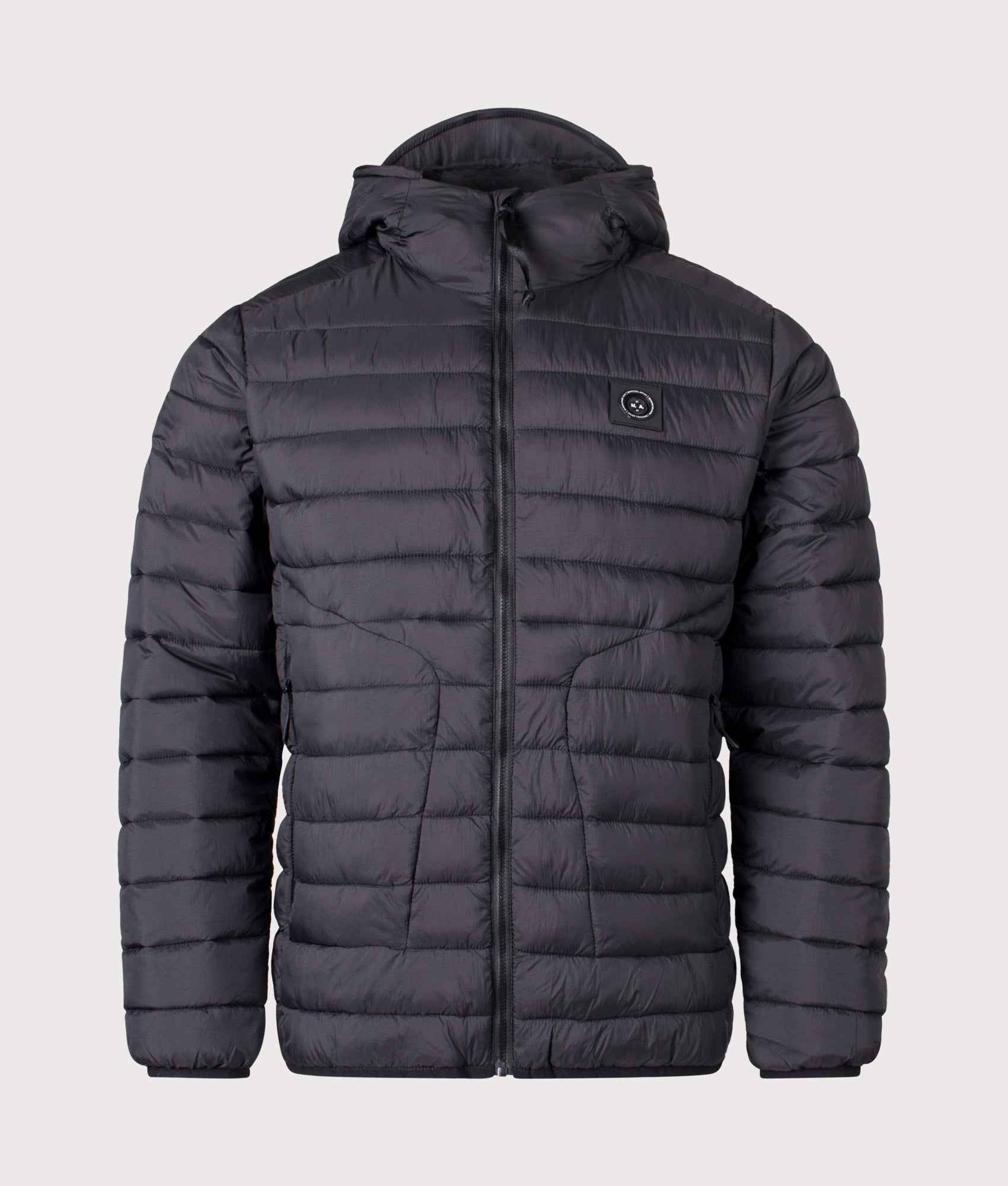 Ashdale Bubble Jacket in Black | Nylon Shell | Marshall Artist | EQVVS | Front shot 