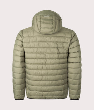 Ashdale Bubble Jacket by Marshall Artist in Khaki. Shot by EQVVS. Back Shot.