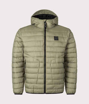 Ashdale Bubble Jacket by Marshall Artist in Khaki. Shot by EQVVS. Front Shot.