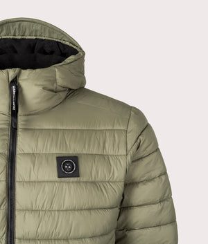 Ashdale Bubble Jacket by Marshall Artist in Khaki. Shot by EQVVS. Detail Shot.