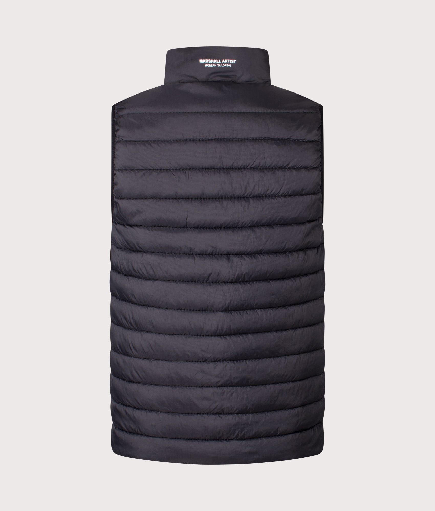 Oakdale Bubble Vest in Black | Nylon Shell | Marshall Artist | EQVVS | Back shot