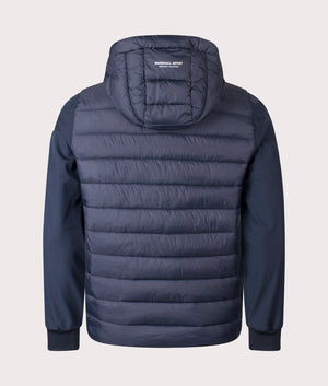 The Marshall Artist Forseti Jacket in Navy at EQVVS Menswear. Back shot.