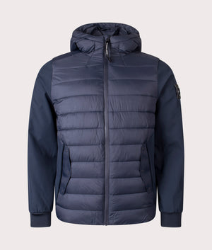 The Marshall Artist Forseti Jacket in Navy at EQVVS Menswear. Front shot.
