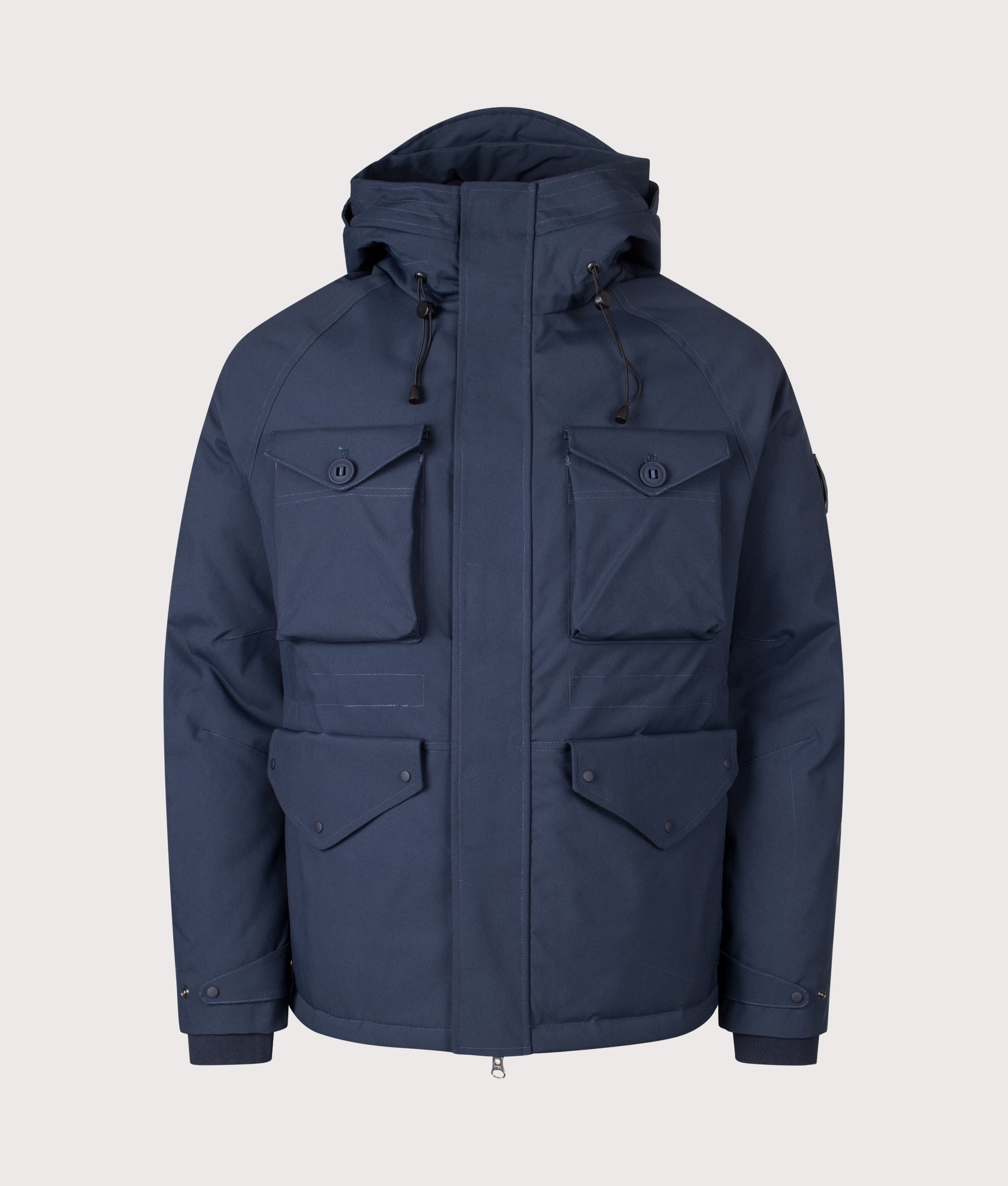 Seaforth Parka in Navy | Polyester shell | Marshall Artist | EQVVS | Front shot