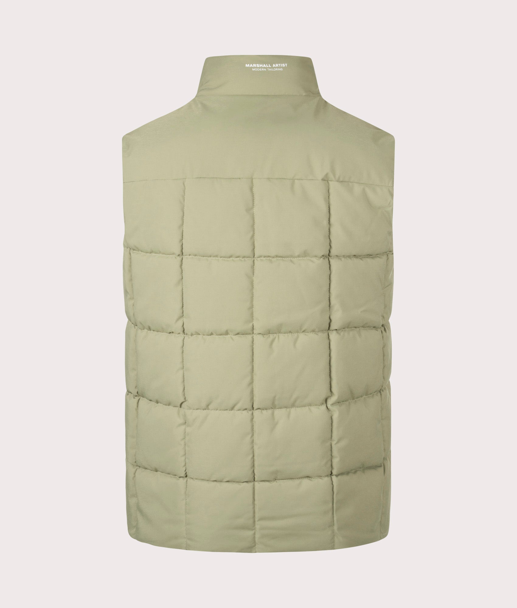 Capilano Bubble Vest by Marshall Artist in Clay. Shot by EQVVS. Back shot.