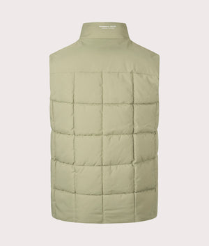 Capilano Bubble Vest by Marshall Artist in Clay. Shot by EQVVS. Back shot.