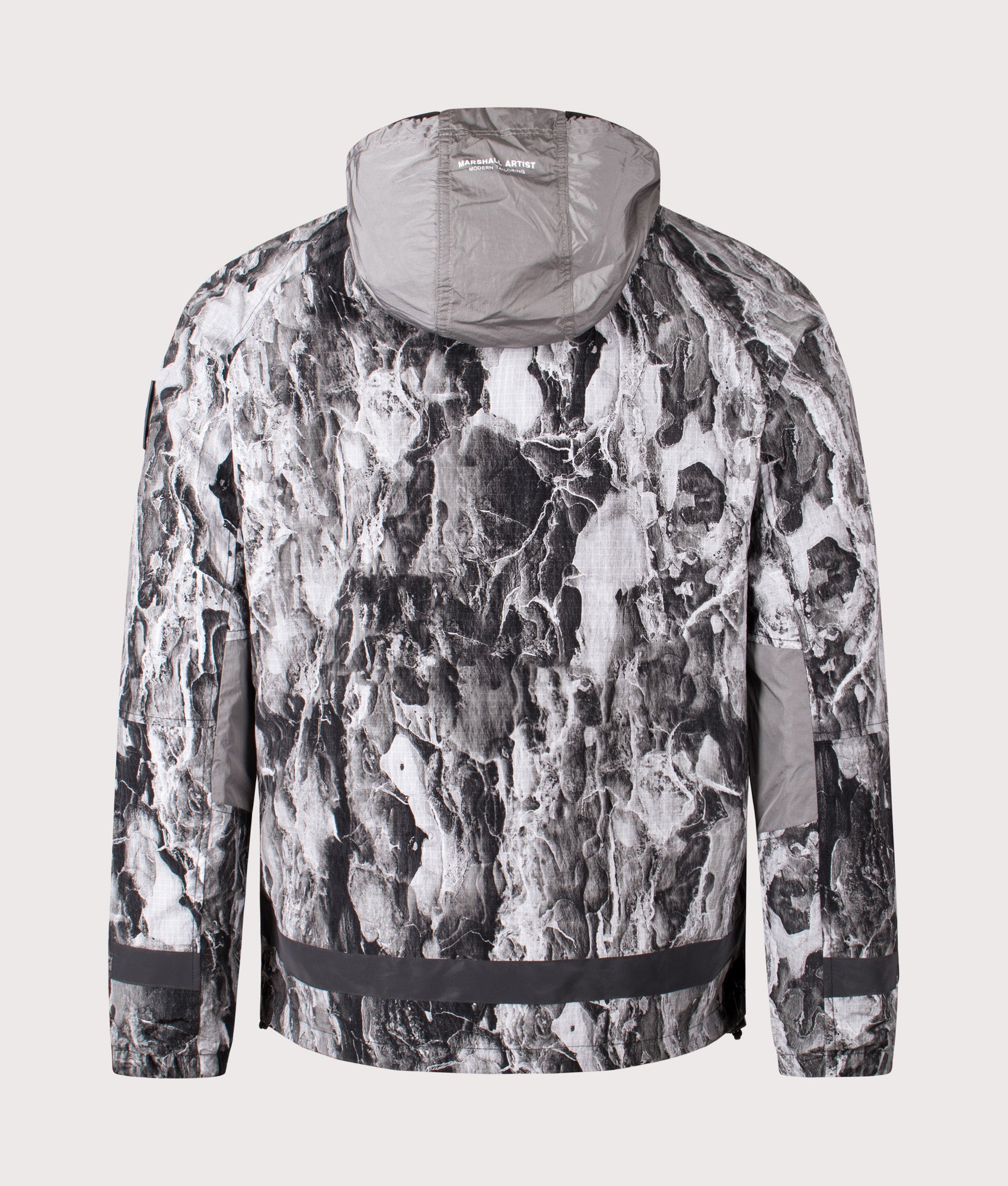Photek Camo Jacket by Marshall Artist in Camo. Shot by EQVVS. Back shot.