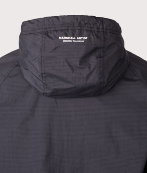 Blackridge Jacket by Marshall Artist in Black. Shot by EQVVS. Back detail shot.