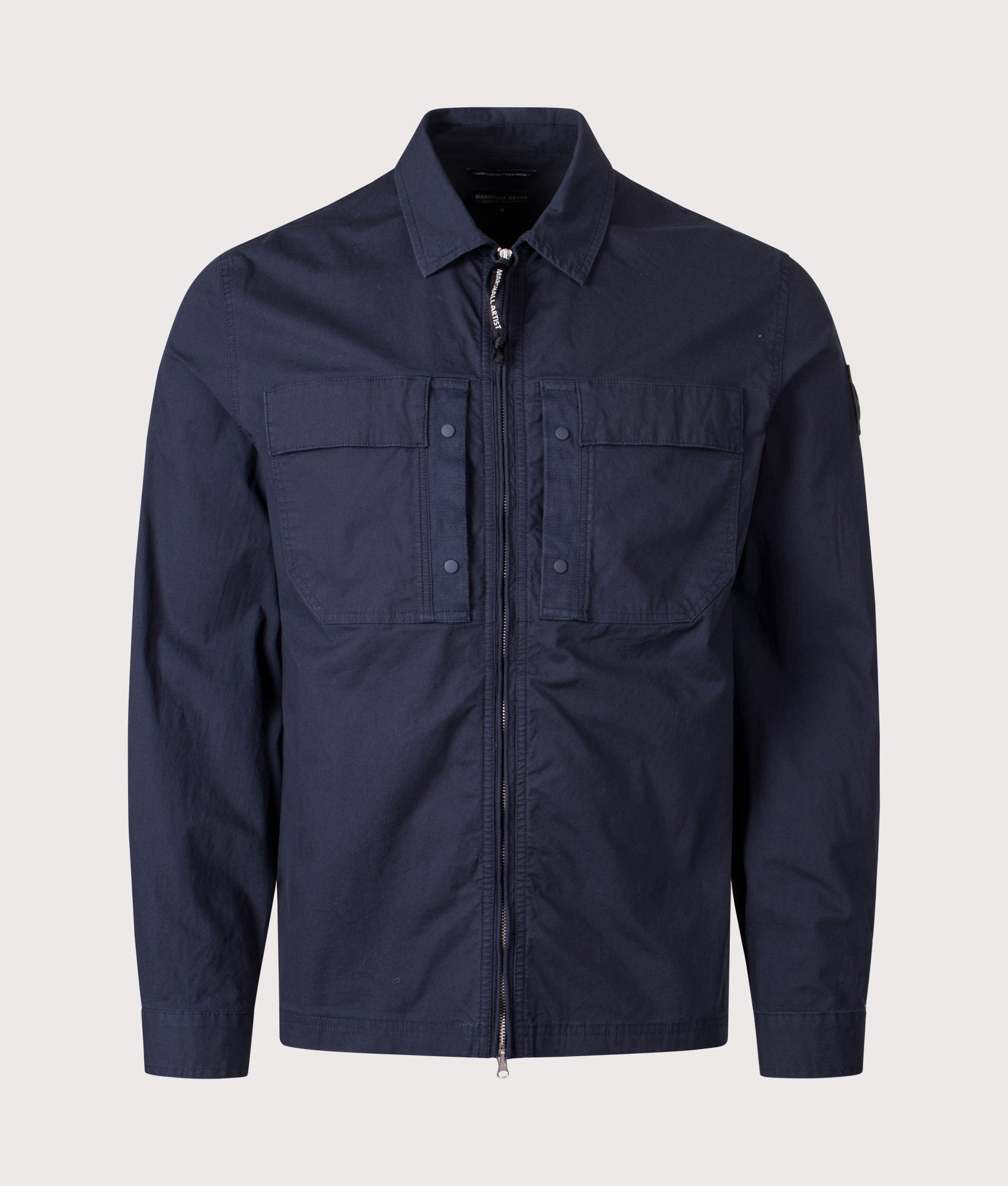 Stratton Overshirt in Navy | Marshall Artist | EQVVS | Front shot 