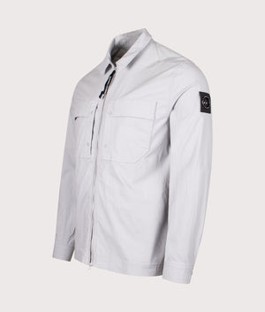 Stratton Overshirt in Ghost Grey | Marshall Artist | EQVVS | Front angle shot 