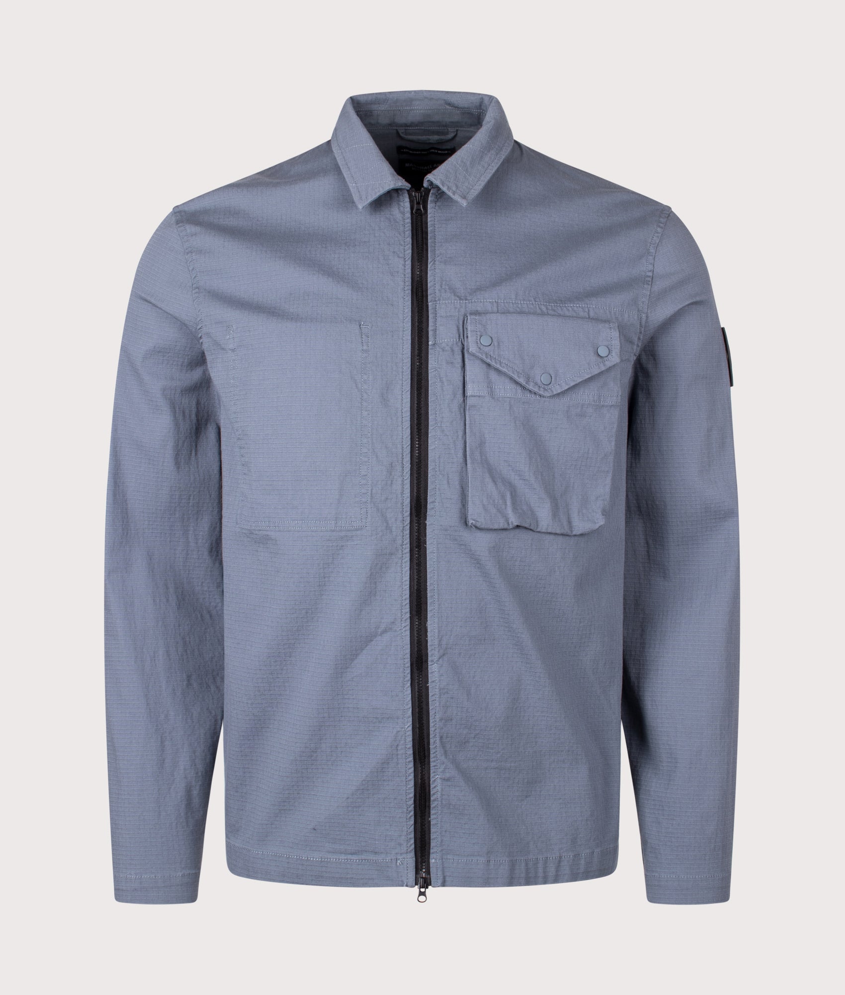 Vena Overshirt in Airforce Blue | Marshall Artist | EQVVS | Front shot 