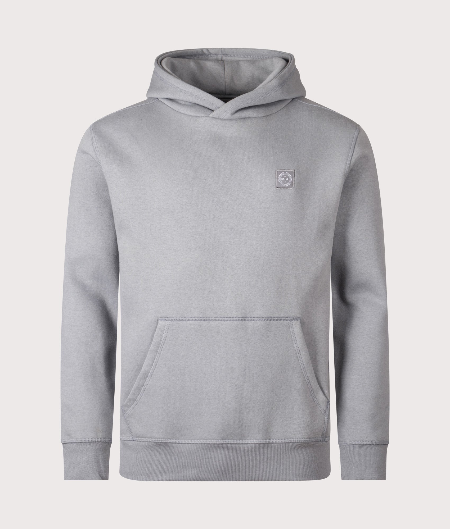 Marchio Hoodie by Marshall Artist in Nardo Grey. Shot by EQVVS. Front shot.