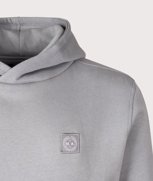 Marchio Hoodie by Marshall Artist in Nardo Grey. Shot by EQVVS. Detail shot.