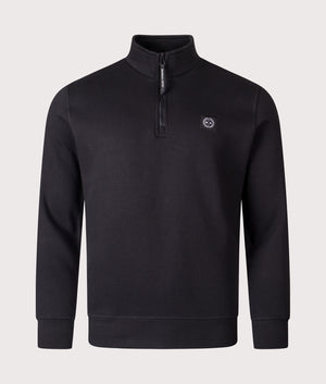 Marchio Quarter Zip Sweatshirt by Marshall Artist in Black. Shot by EQVVS. Front shot.