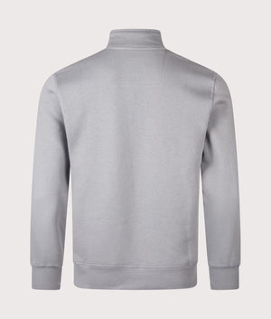 Marchio Quarter Zip Sweatshirt by Marshall Artist in Nardo Grey. Shot by EQVVS. Back shot.