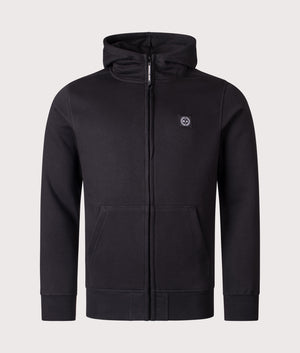 Marchio Full Zip Hoodie by Marshall Artist in Black. Shot by EQVVS. Front shot.