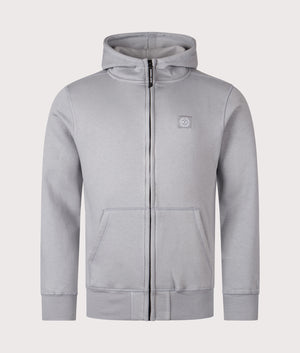 Marchio Full Zip Hoodie by Marshall Artist in Nardo Grey. Shot by EQVVS. Front shot.
