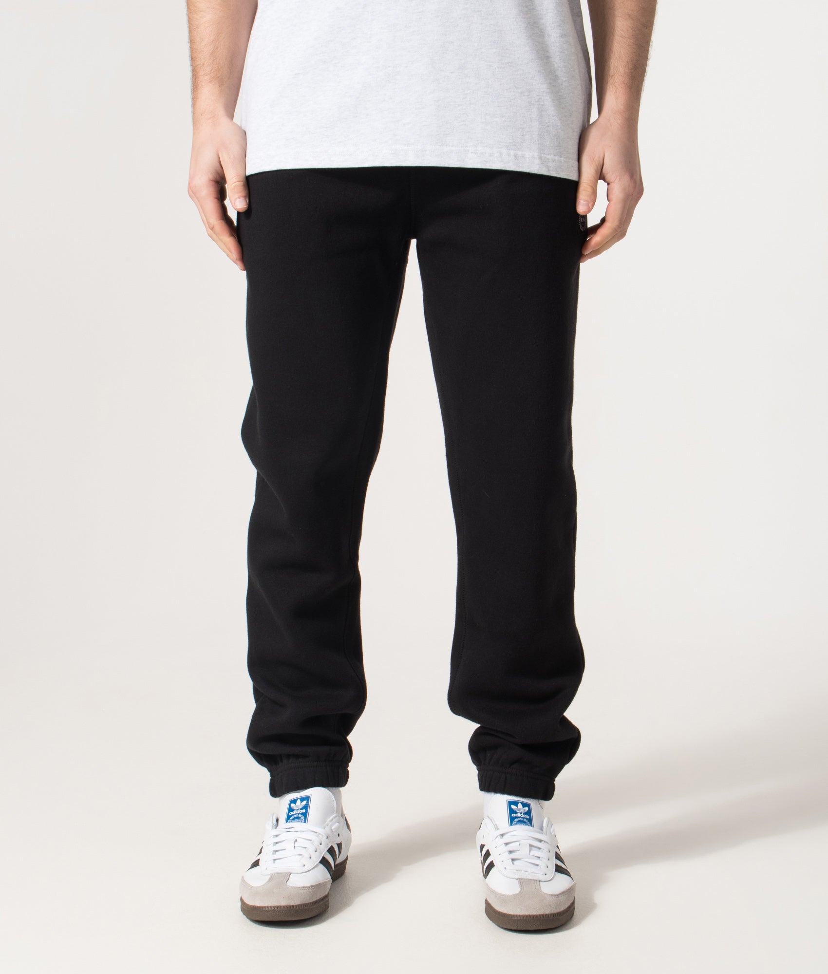 Marshall Artist Marchio Joggers in Black at EQVVS Menswear. Model front shot.