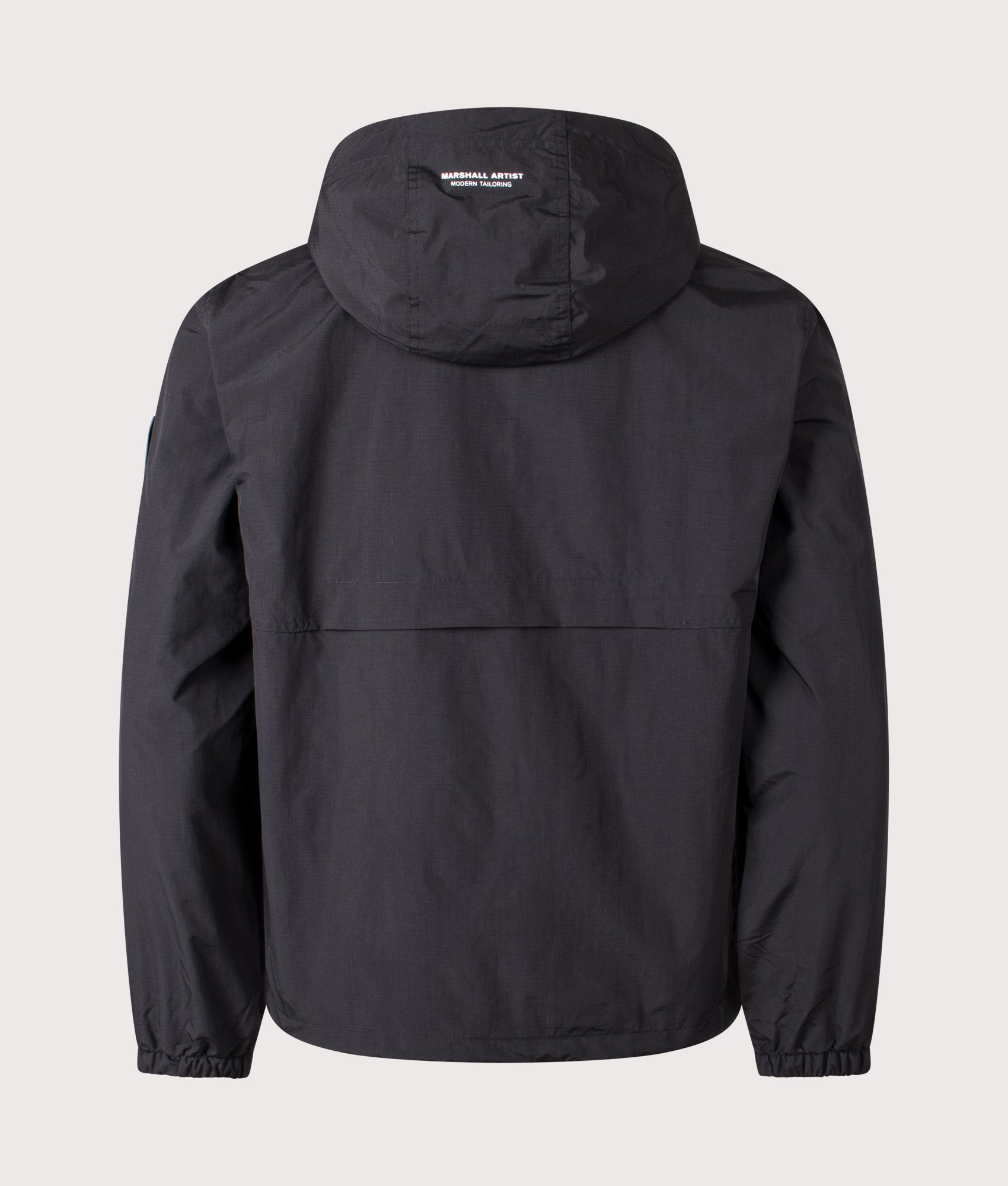 Alpha Lightweight Jacket by Marshall Artist in Black. Shot by EQVVS. Back shot.