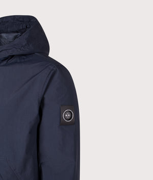 Alpha Lightweight Jacket by Marshall Artist in Navy. Shot by EQVVS. Detail shot. 