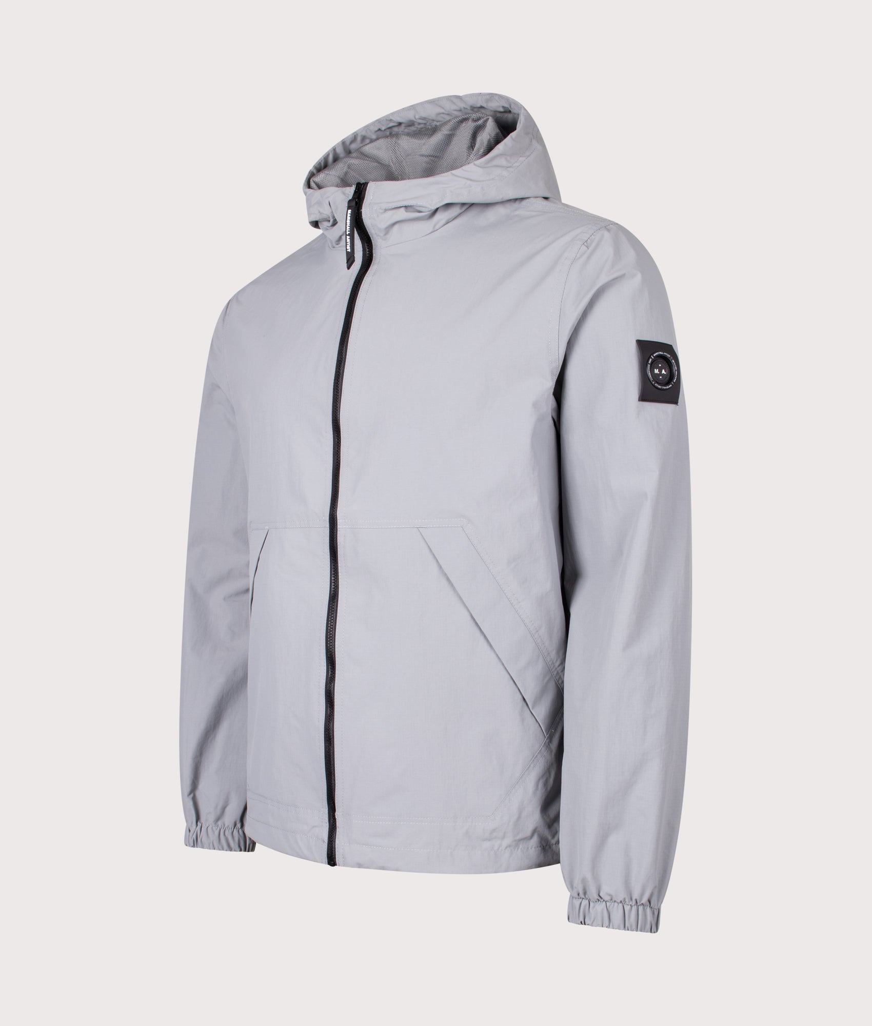 Alpha Lightweight Jacket in Nardo Grey. | Marshall Artist | Shot at EQVVS | Front angle shot 