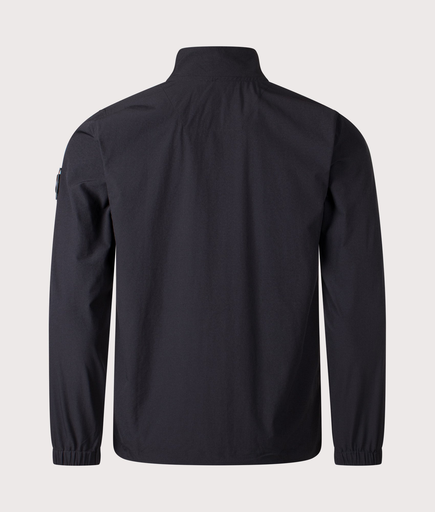 Lennox Quarter Zip Sweatshirt by Marshall Artist in Black. Shot by EQVVS. Back shot.