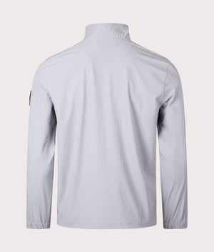 Lennox Quarter Zip Sweatshirt by Marshall Artist in Nardo Gry. Shot by EQVVS. Back shot.