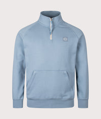 Foundation Quarter Zip Sweatshirt: 108 Steel Blue 