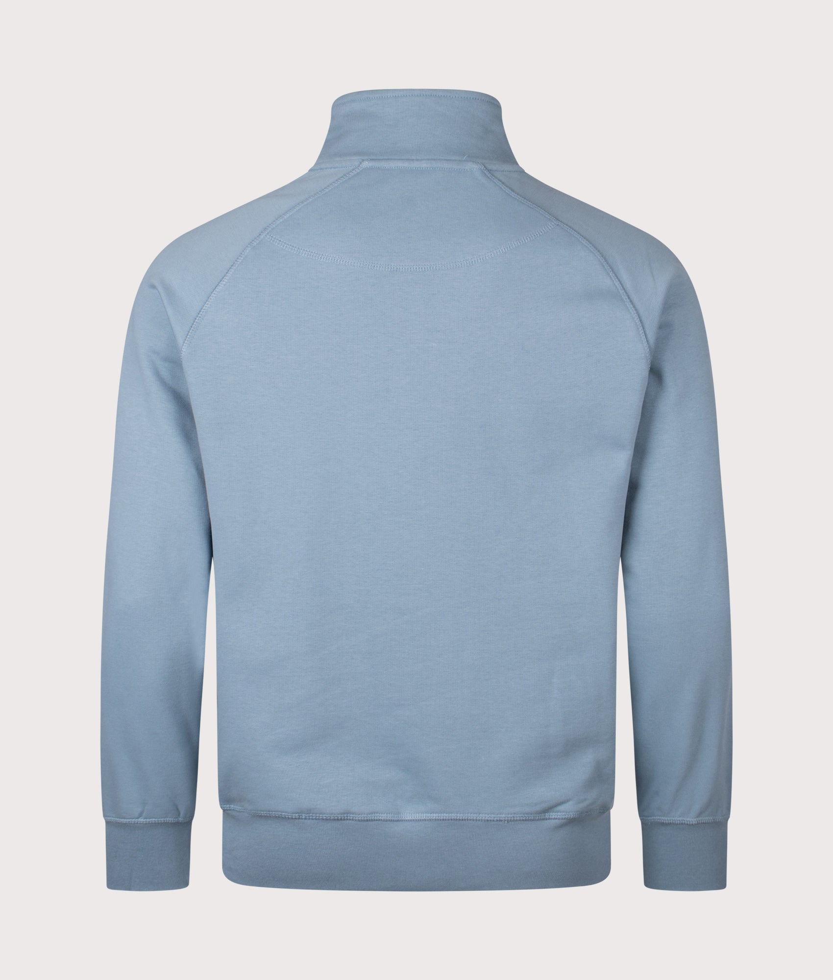 Foundation Quarter Zip Sweatshirt in Steel Blue | 100% Cotton | Marshall Artist | Shot at EQVVS | Back shot 