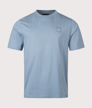 Foundation T-Shirt in Steel Blue | 100% Cotton | Marshall Artist | Shot at EQVVS | Front shot 