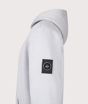 Siren Overhead Hoodie in Ghost Grey | 100% Cotton | Marshall Artist | Shot at EQVVS | Side detail shot 