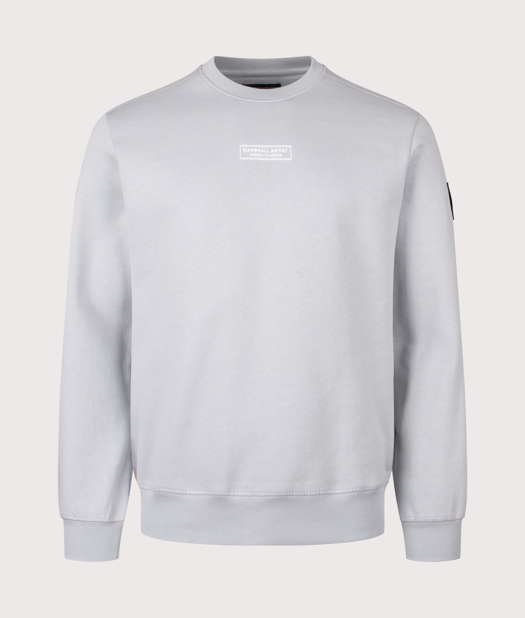 Siren Sweatshirt arrives in Ghost Grey | 100% Cotton | Marshall Artist | Shot at EQVVS | Front shot 