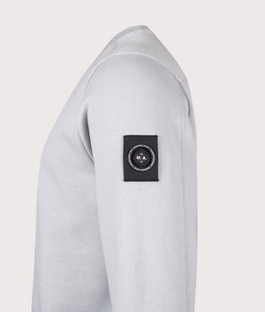 Siren Sweatshirt arrives in Ghost Grey | 100% Cotton | Marshall Artist | Shot at EQVVS | Side detail shot 