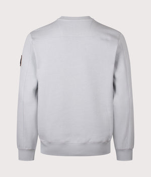 Siren Sweatshirt arrives in Ghost Grey | 100% Cotton | Marshall Artist | Shot at EQVVS | Back shot