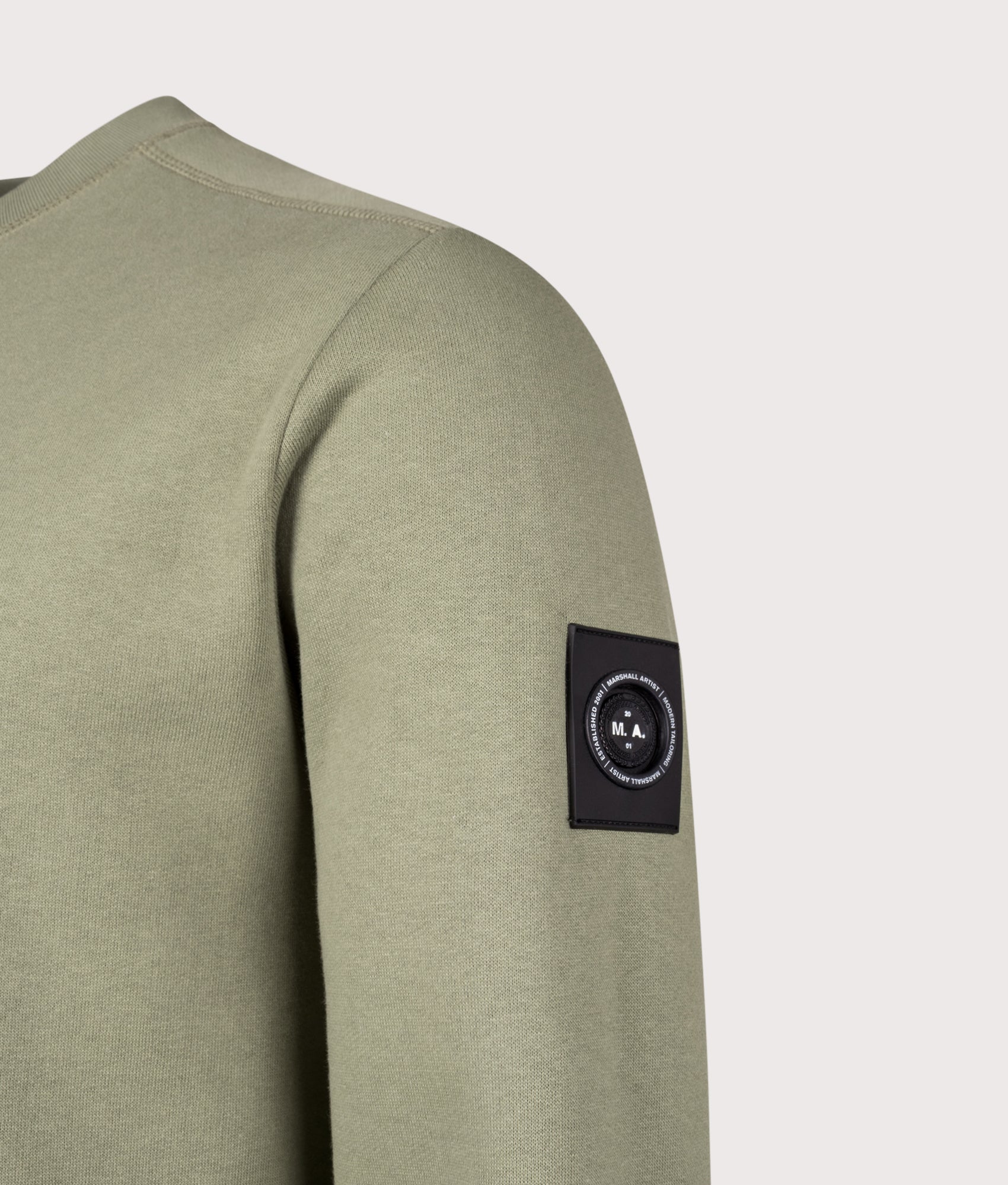 Siren Overhead Hoodie in Clay | 100% Cotton | Marshall Artist | Shot at EQVVS | Front angle detail shot 