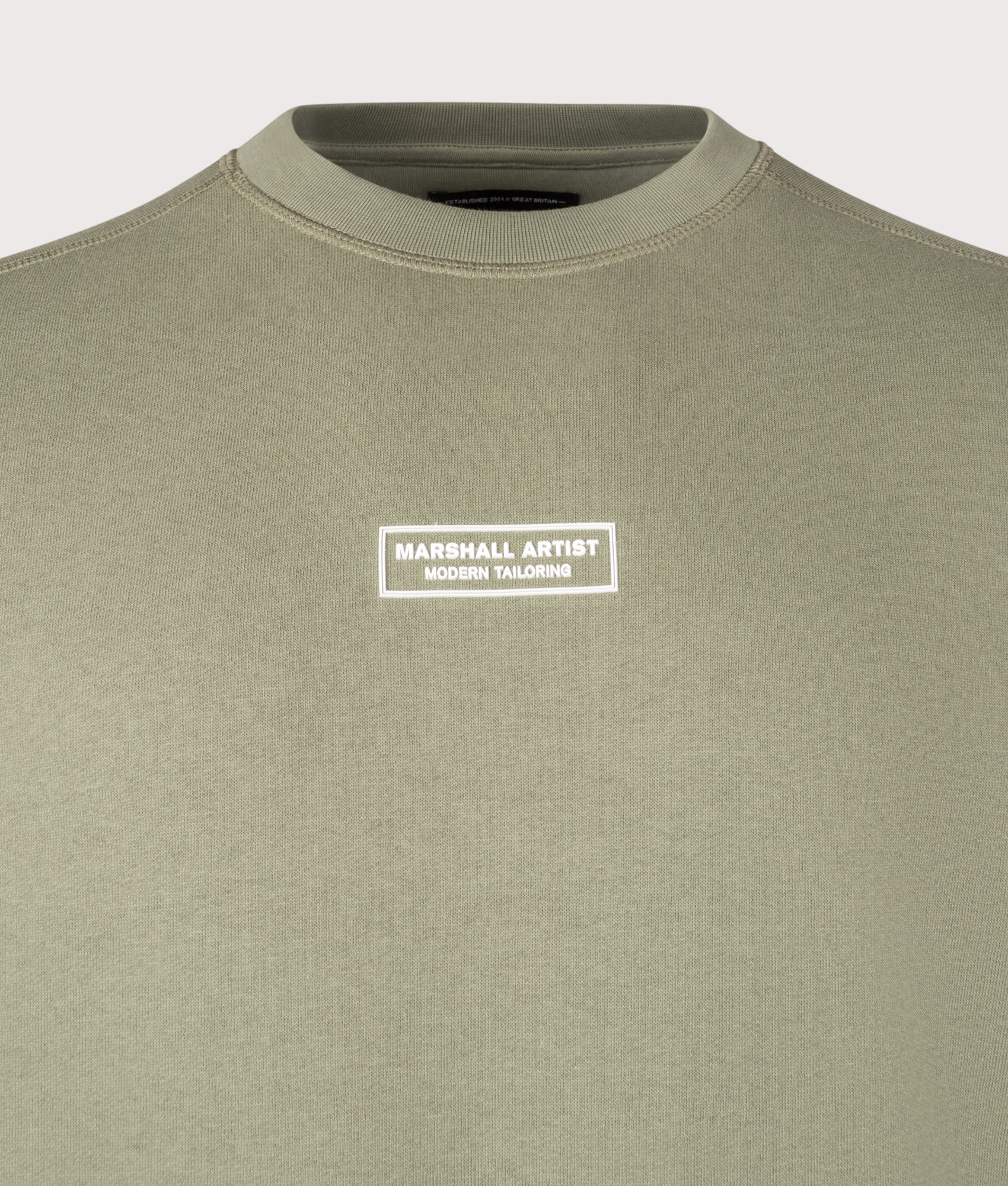 Siren Overhead Hoodie in Clay | 100% Cotton | Marshall Artist | Shot at EQVVS | Front detail shot 