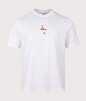 Aspen T-Shirt in White | 100% Cotton | Marshall Artist | Shot at EQVVS | Front shot 