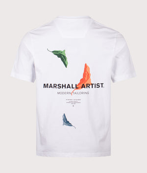 Aspen T-Shirt in White | 100% Cotton | Marshall Artist | Shot at EQVVS | Back shot 