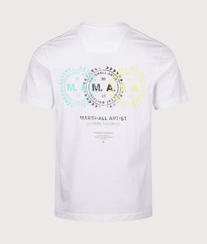 Karma T-Shirt in White. 100% Cotton | Marshall Artist | EQVVS | Back shot 