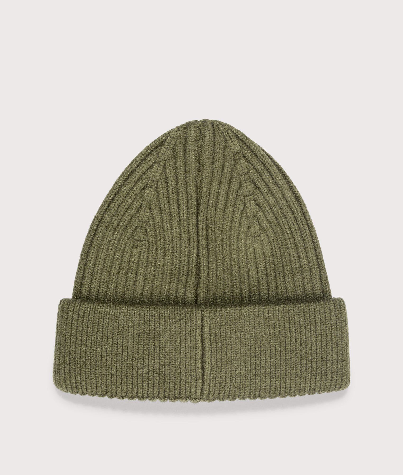 Siren Cable Knit Beanie in Khaki | Marshall Artist | EQVVS | Back shot 