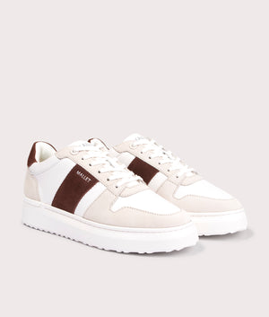 Hoxton Lite Trainers in Brown Tab | Mallet | EQVVS | Front angle shot 