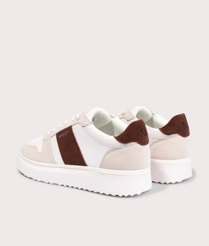 Hoxton Lite Trainers in Brown Tab | Mallet | EQVVS | Back angle shot 