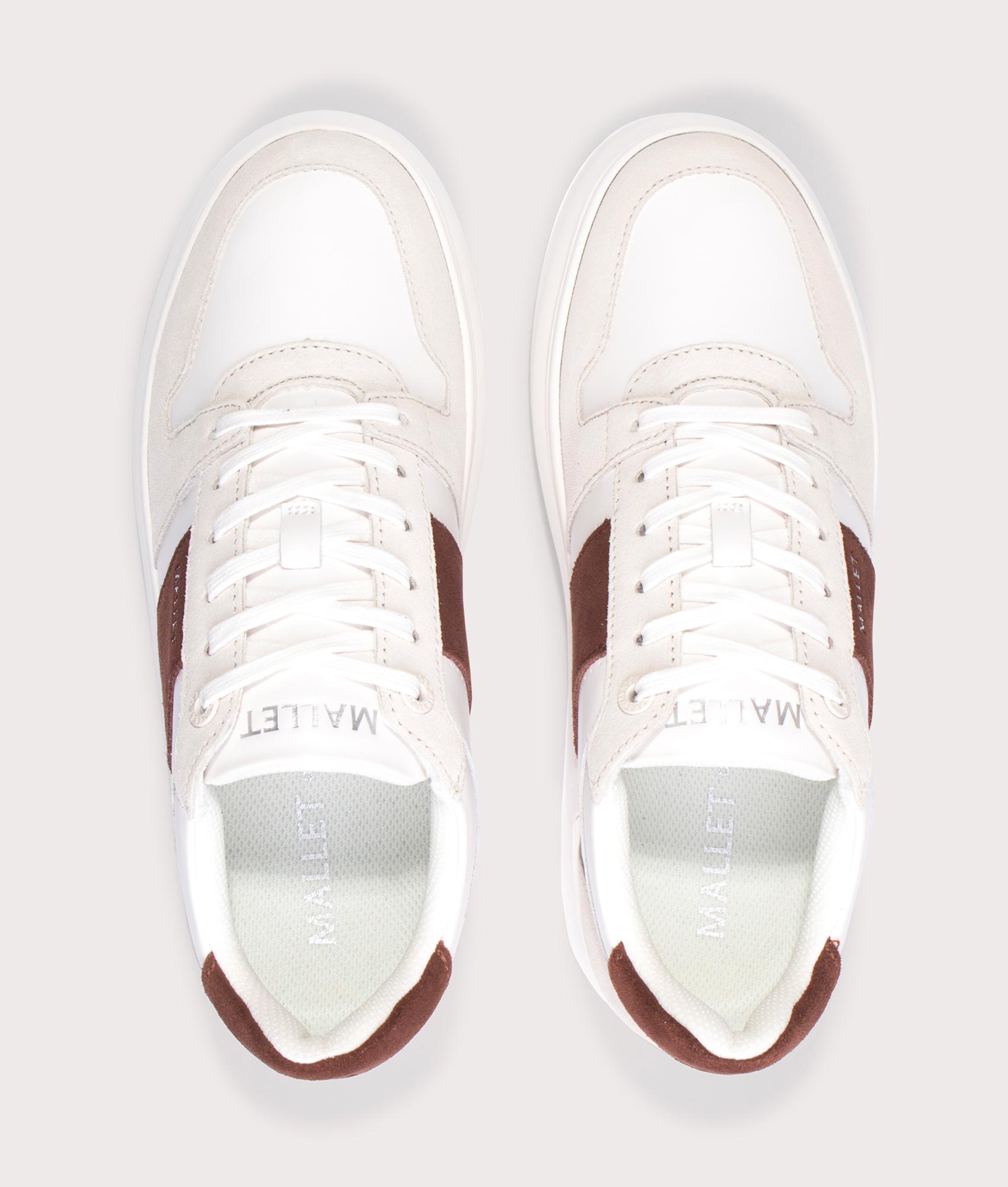 Hoxton Lite Trainers in Brown Tab | Mallet | EQVVS | Top shot