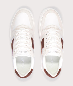 Hoxton Lite Trainers in Brown Tab | Mallet | EQVVS | Top shot