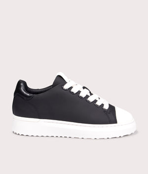 GRFTR LTC Trainers in Black Leather | Mallet | EQVVS | Side shot 
